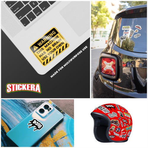 Sticker Pack of 56 for Laptop,Mobile,,Gadget,Car,Bike Vinyl Laptop by Stickera