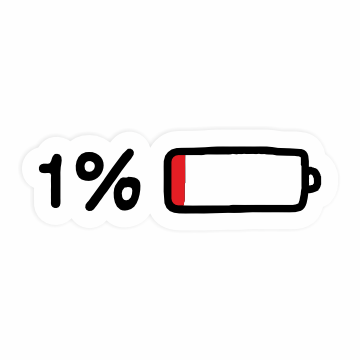 1% Battery