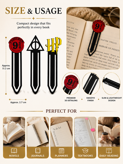 Harry Potter 3d Bookmarks