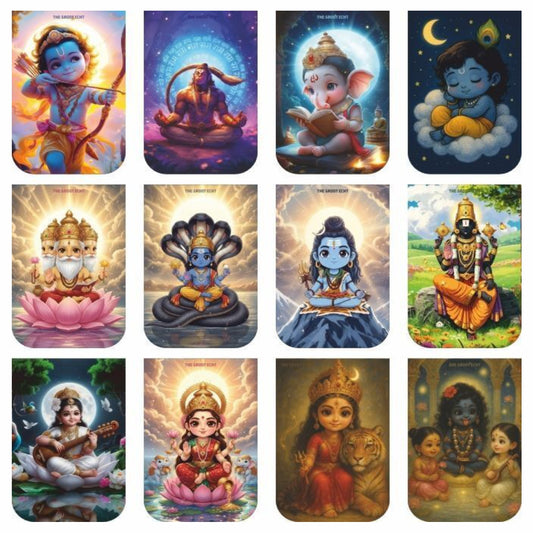 God Chibi 12 Magnetic Bookmark Set