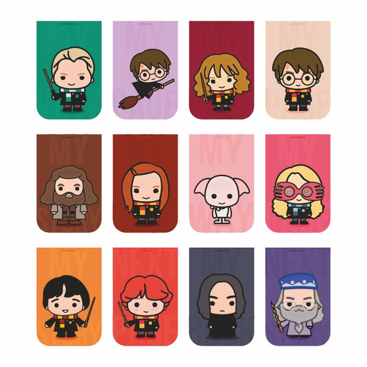 Harry Potter Bookmarks Chibi - Set of 12 Magnetic Bookmarks
