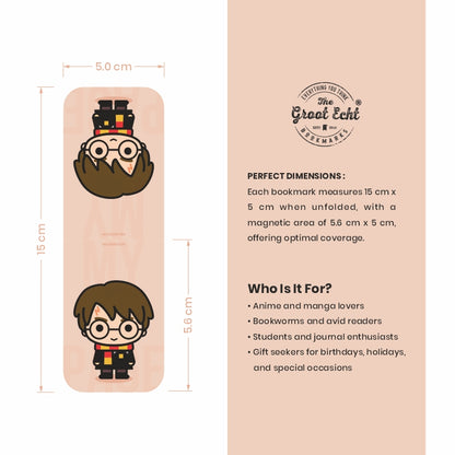 Harry Potter Bookmarks Chibi - Set of 12 Magnetic Bookmarks