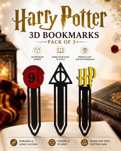 Harry Potter 3d Bookmarks